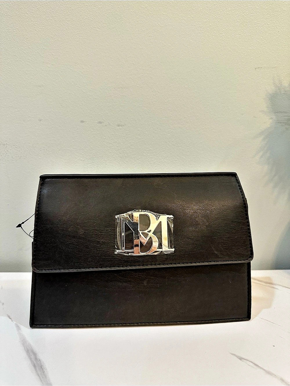 BADGLEY MISCHKA Crossbody with Big BM Black Shoulder Bag